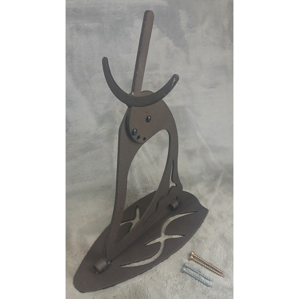 Skull Hooker Mount Steel Wall Bracket Standard Prong Only Elk Caribou European